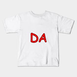 DA name. Personalized gift for birthday your friend. Kids T-Shirt